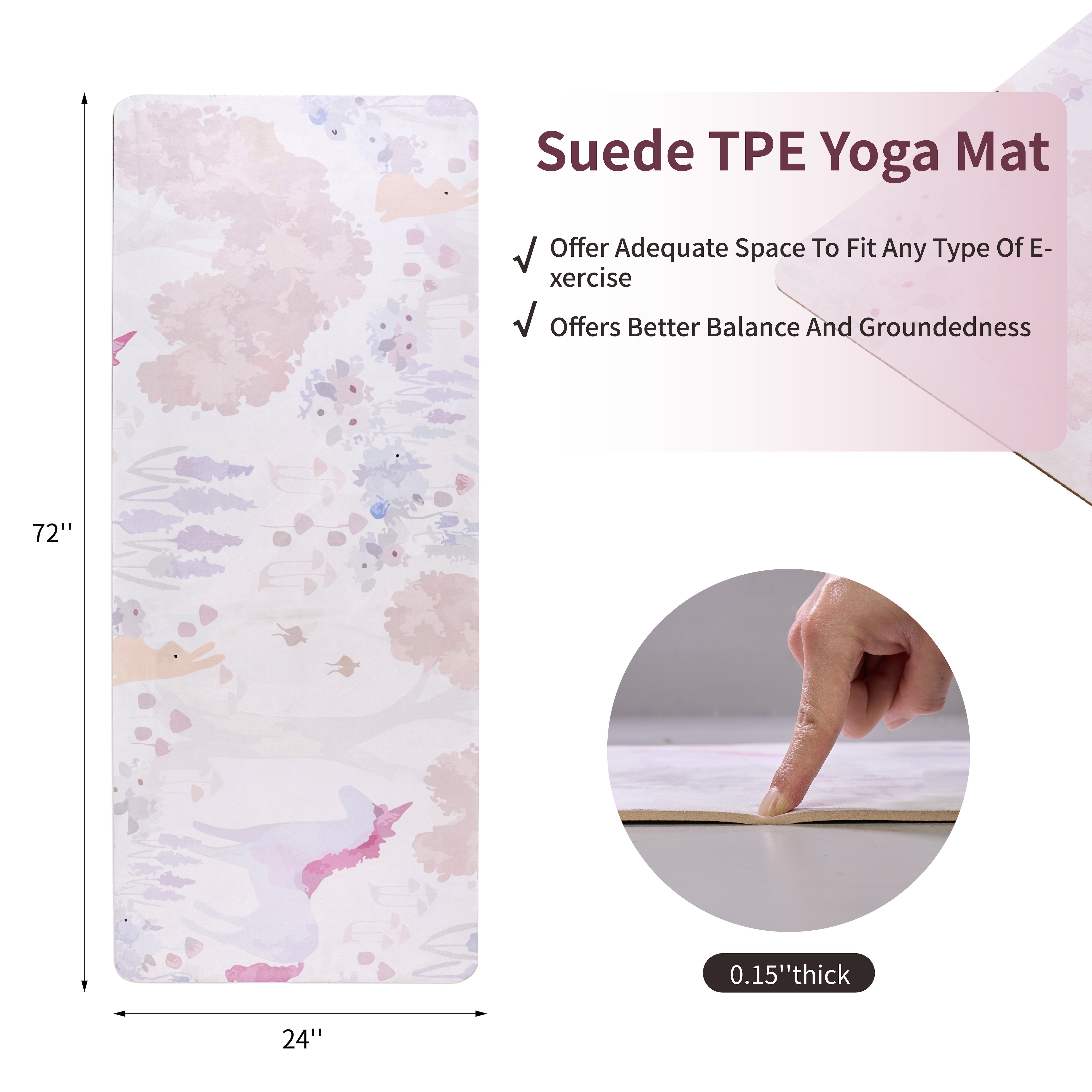 Professional Non-slip Yoga Mat For Pilates And Floor Exercises_voghion.com